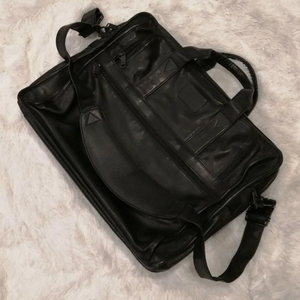 Tumi Black Organizer Briefcase Laptop Computer Messenger Bag‎ With Strap
